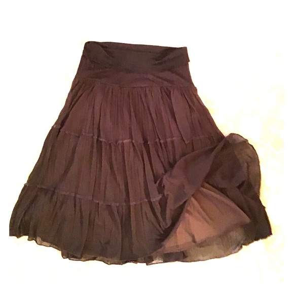 Dresses & Skirts - Dark Brown Skirt with Lining